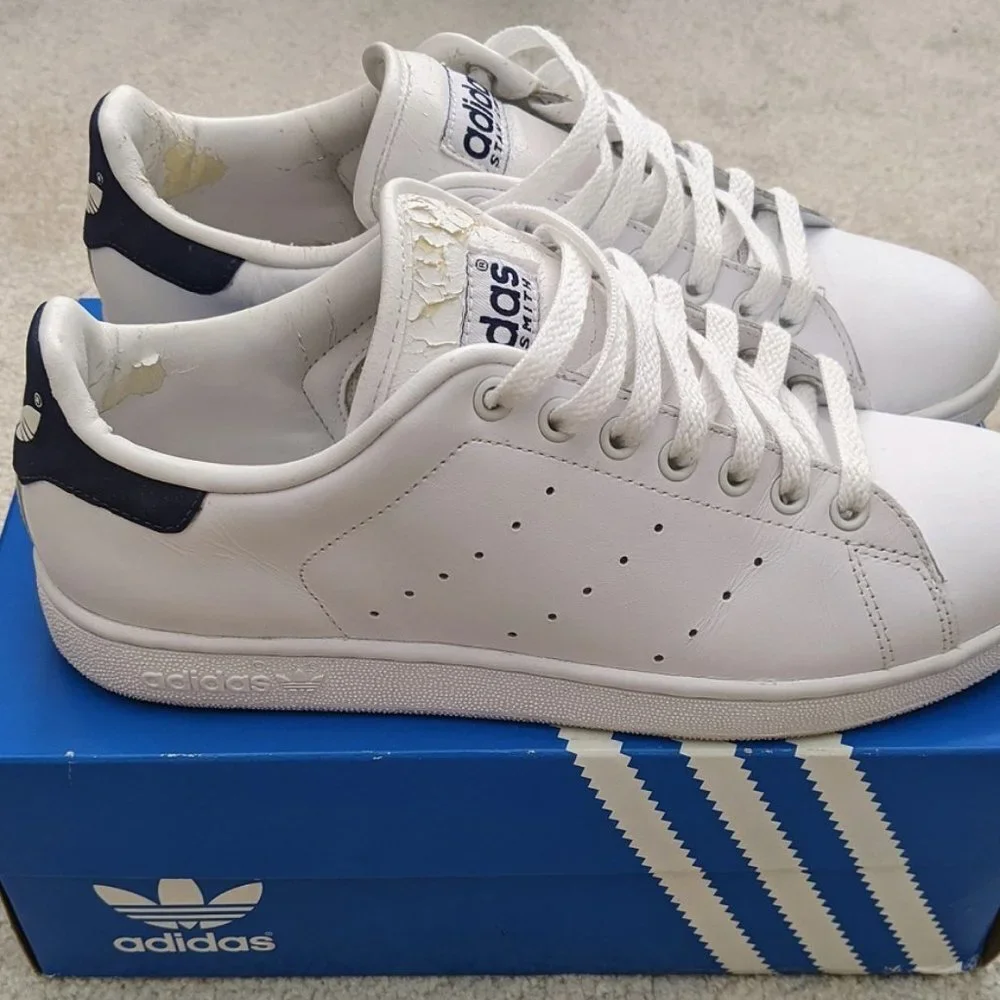 Adidas Stan Smith white/blue size 10 (2002 vintage version)